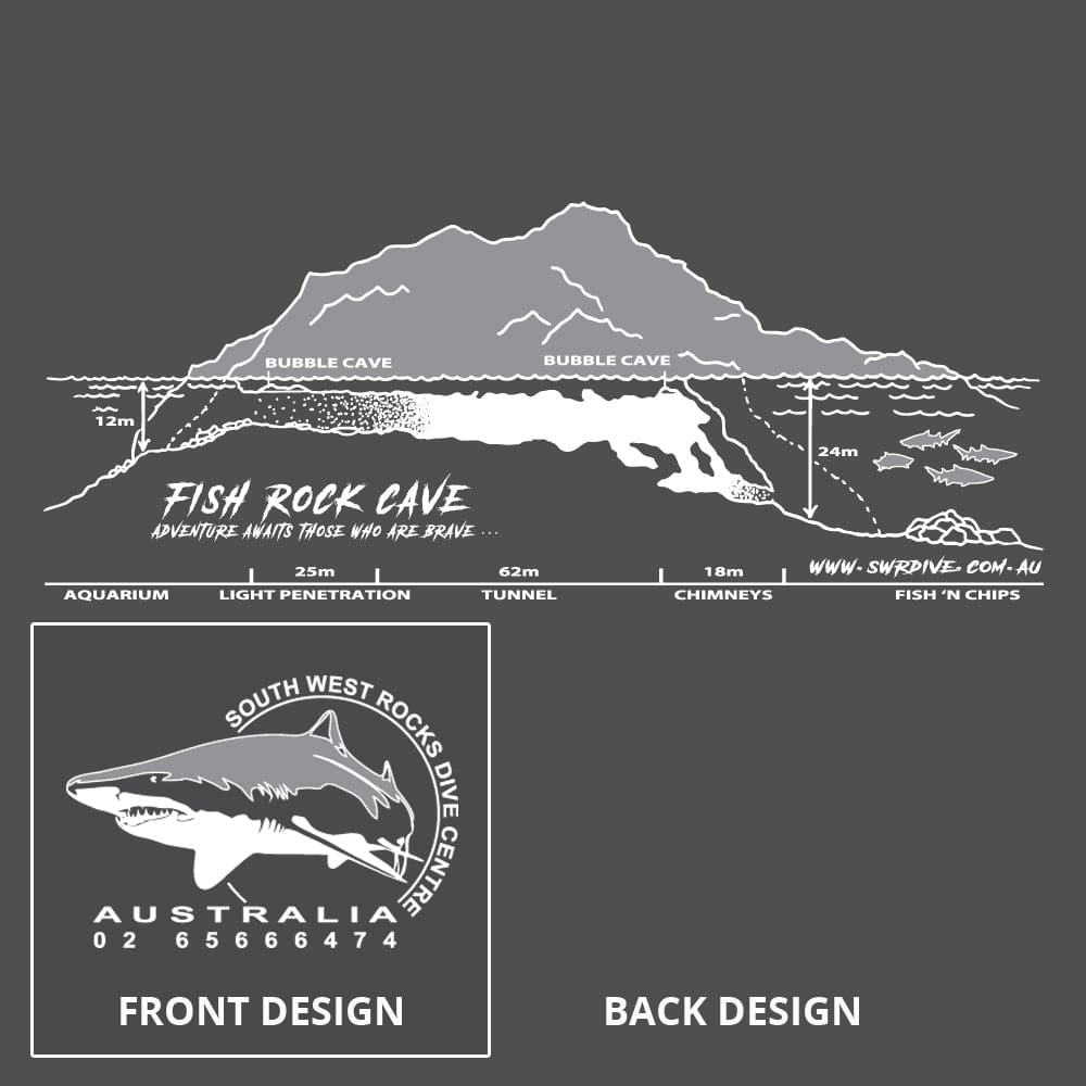 SWRDC Short Sleeve Shirt - Mens Cave Map / Grey 2X-Small Shirts
