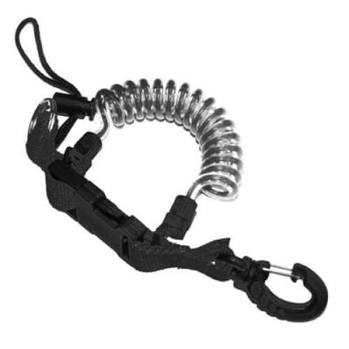 Oceanpro Coiled Lanyard - Black - Accessories