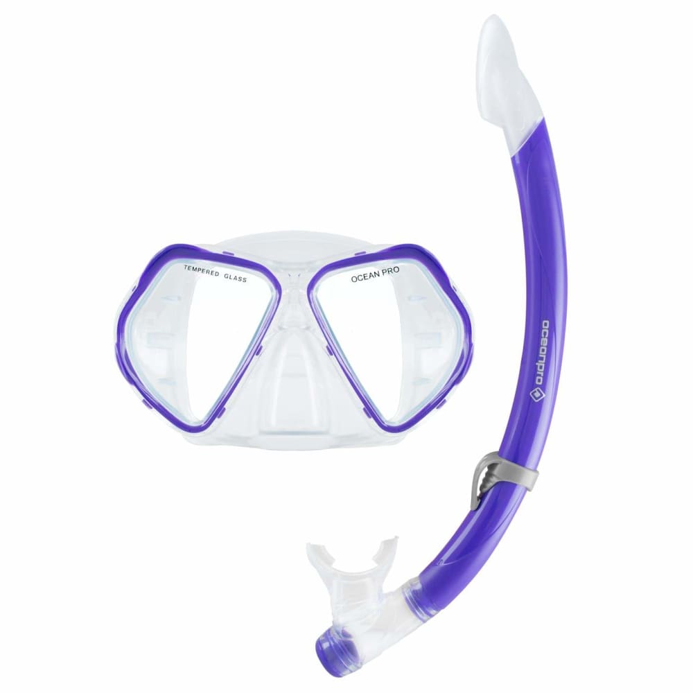 Oceanpro Quest Mask Snorkel Set - Purple - Mask / Snorkel Sets