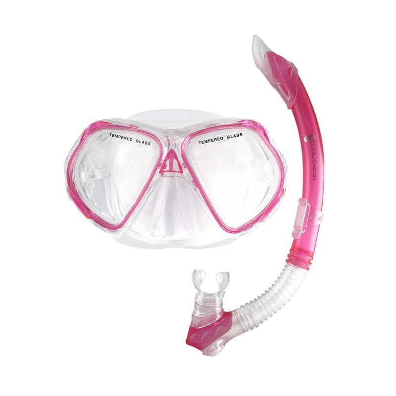 Oceanpro Seahorse Jnr Mask Snorkel Set - Pink - Mask / Snorkel Sets