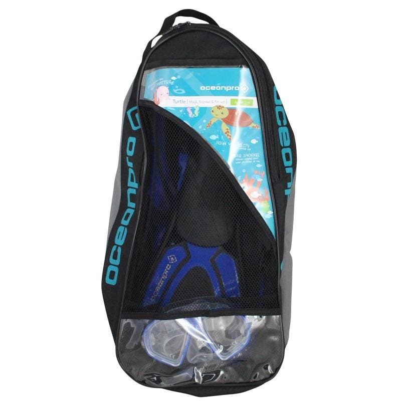 Oceanpro Turtle Junior Mask Snorkel Fin Set - Mask / Snorkel / Fin Sets