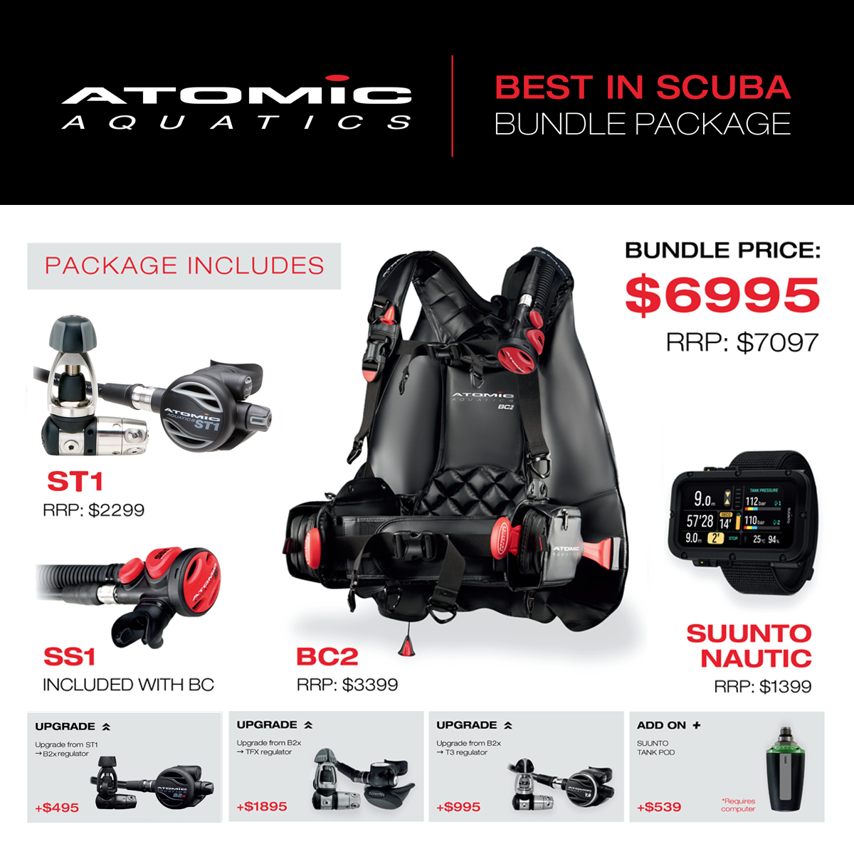 Atomic Best In Scuba Package