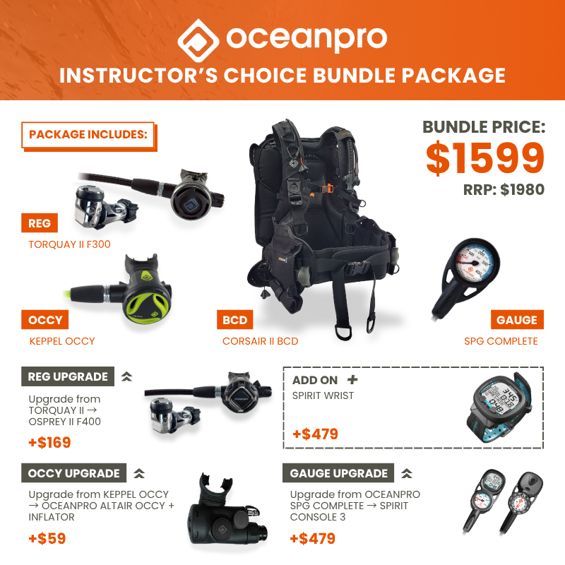 Oceanpro Corsair Instructors Choice Scuba Package