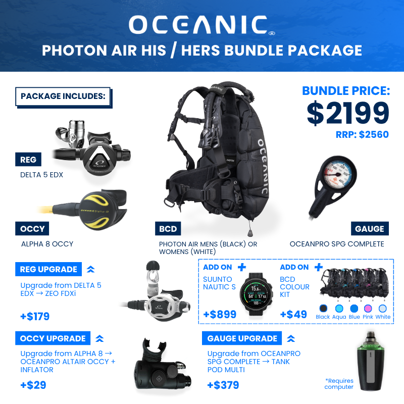 Oceanic Photon Air Scuba Package