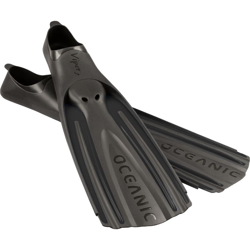 Oceanic Viper 2 Fins - Full Foot - Black / Blue / Large 10.5-11.5 - Fins