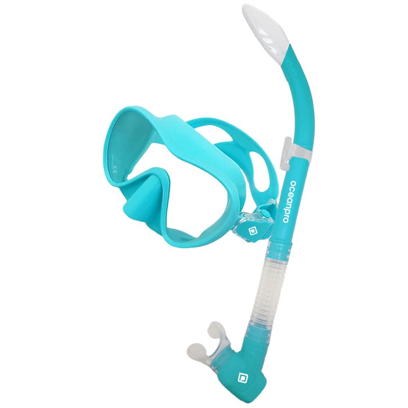 Oceanpro Oberon Mask Snokel Set - Teal - Mask / Snorkel Sets