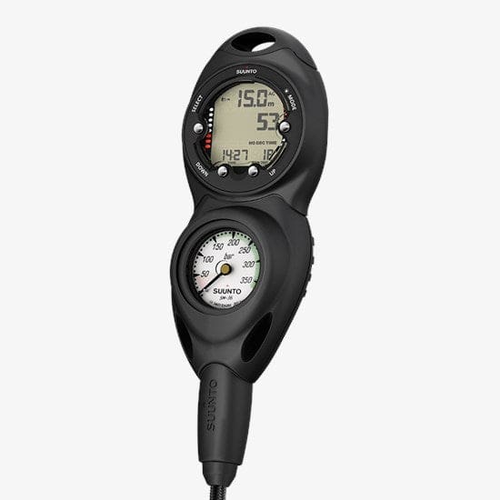 SUUNTO CB - TWO IN LINE 300 / ZOOP NOVO Combo Console with pressure gauge - Lime - Instrumentation
