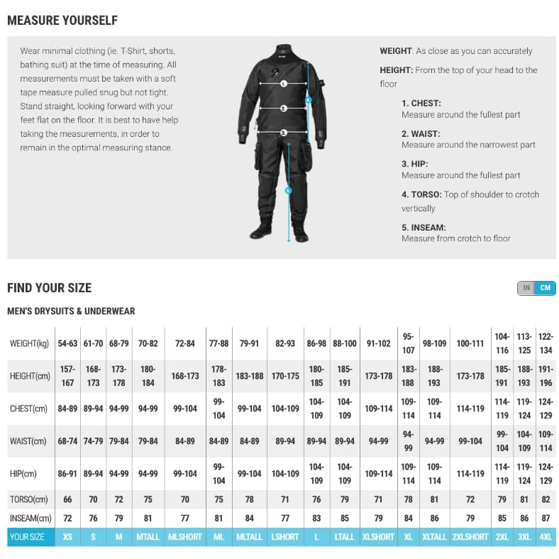 Bare Aqua Trek 1 Drysuit Male - Drysuits