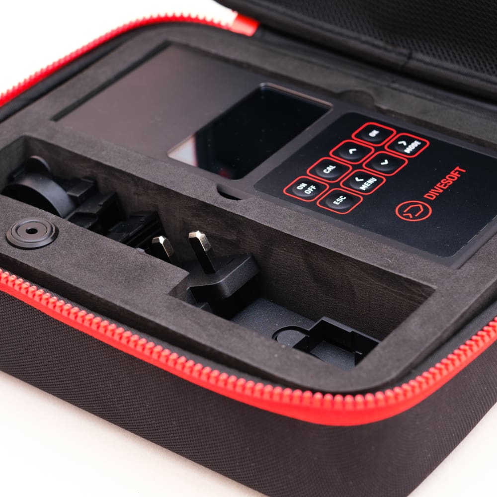 Divesoft Semi-Hard Zipper Case For Analyzer HE/O2 - Gas Analysers