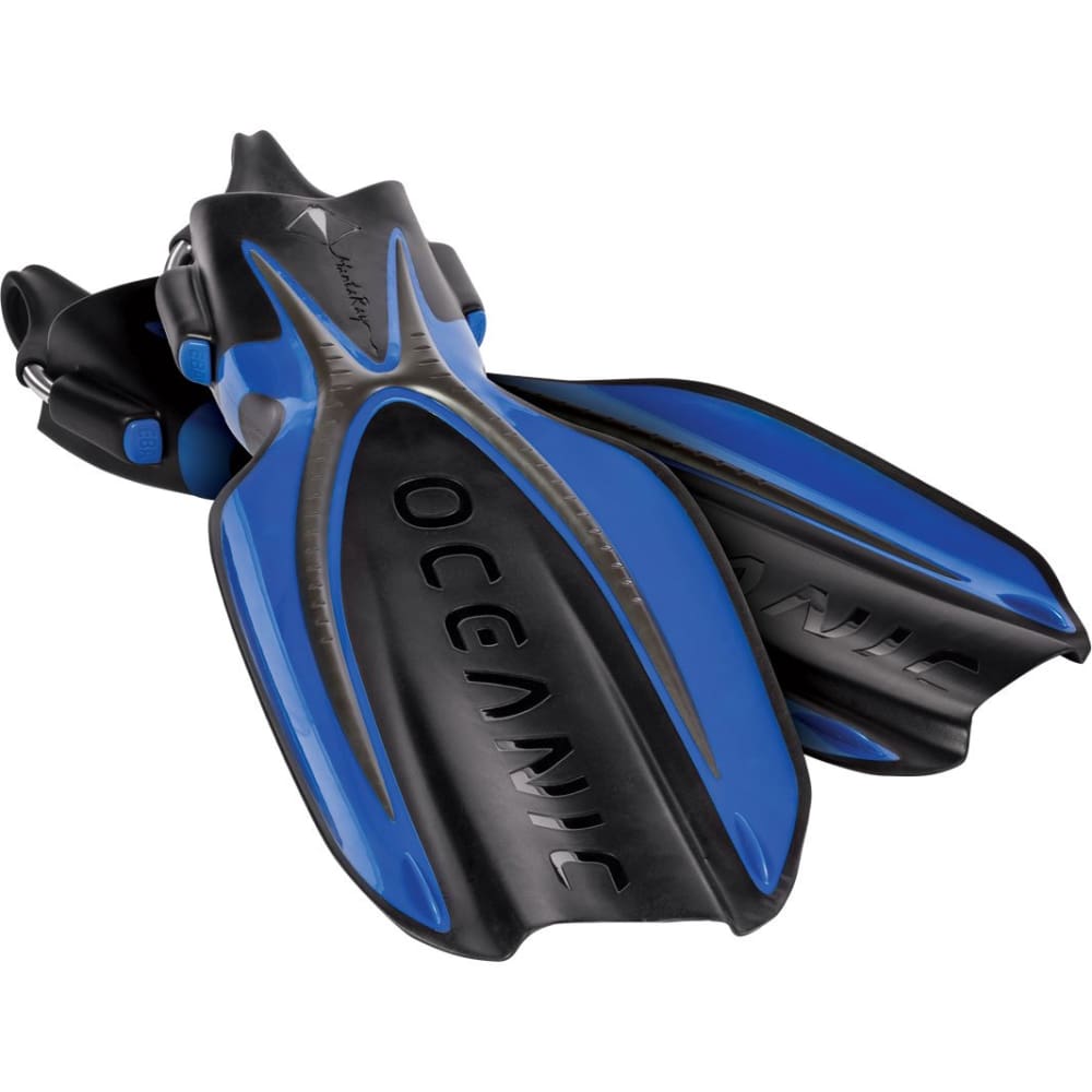 Oceanic Manta Ray Fins - Black / Blue / Regular - Fins
