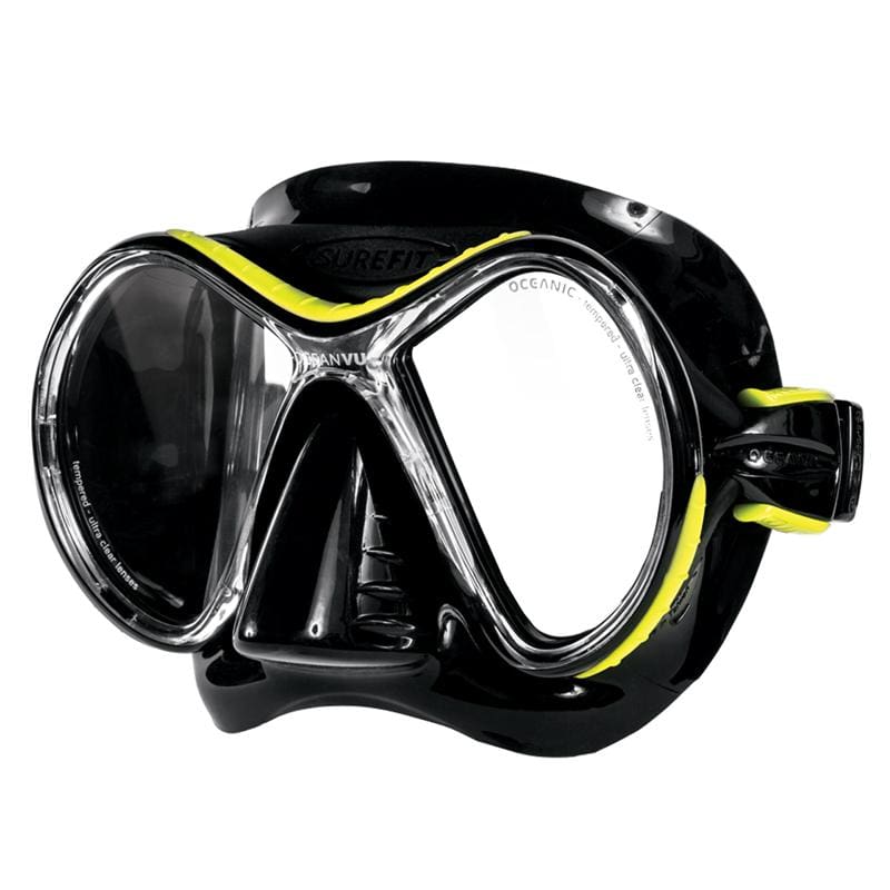 Oceanic Ocean Vu Mask - Black / Yellow - Masks