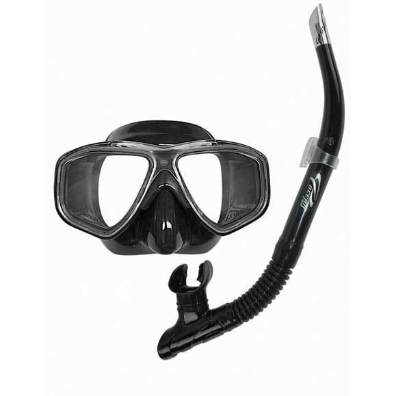 Oceanpro Eclipse Mask Snorkel Set - Black - Mask / Snorkel Sets