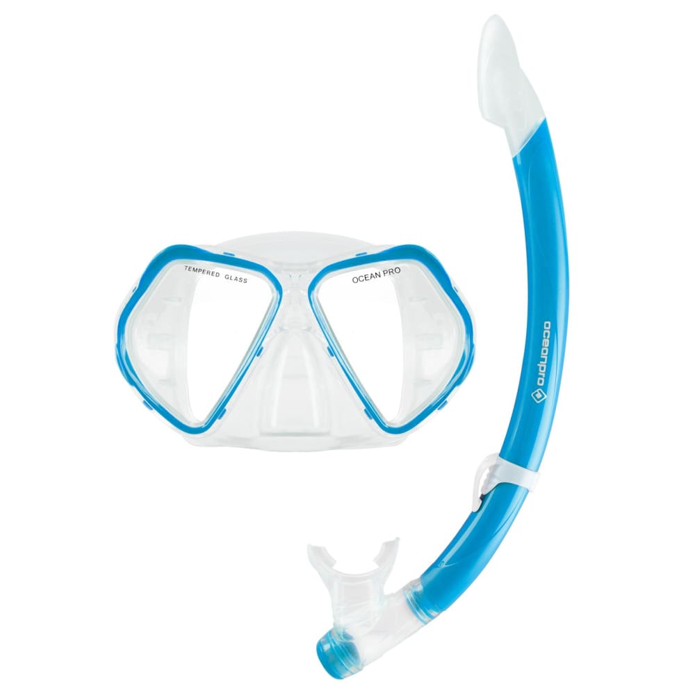 Oceanpro Quest Mask Snorkel Set - Blue - Mask / Snorkel Sets